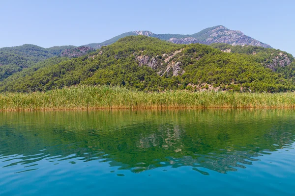 Dalyan Lake de Dalyan, Turquia — Fotografia de Stock