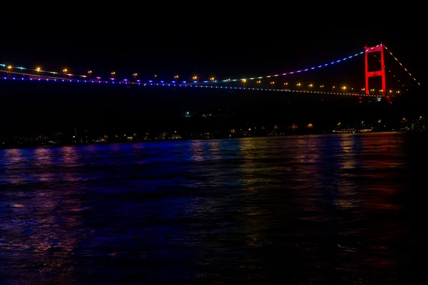 Мост Фатих Султан Мехмет, Стамбул, Турция — стоковое фото
