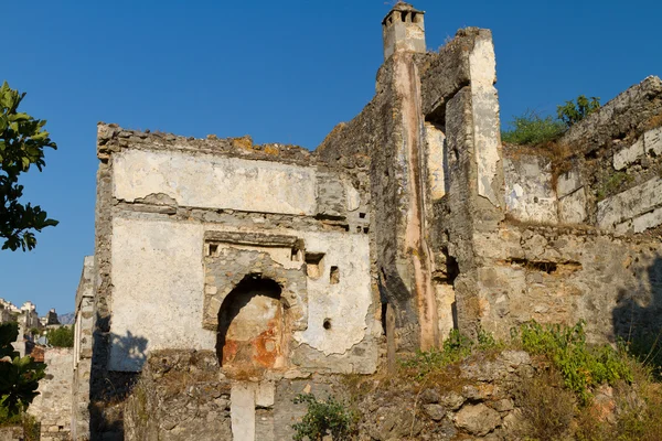 Zniszczony dom z Kayaköy, fethiye — Zdjęcie stockowe