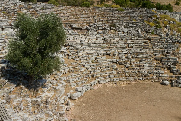 Kaunos amfiteater från dalyan, Turkiet — Stockfoto
