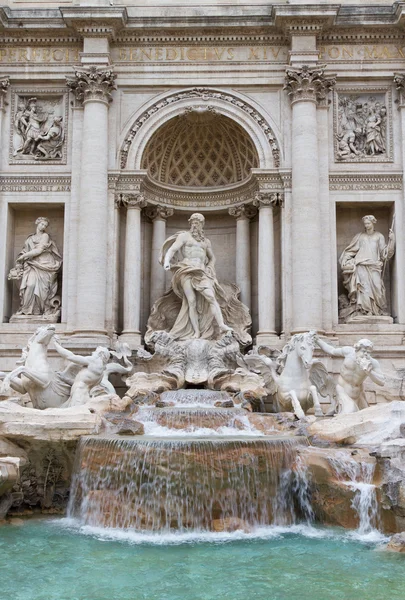 Fontana di Trevi, Rzym, Włochy — Zdjęcie stockowe