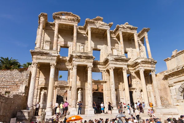 Bibliothek von celsus in ephesus, Türkei — Stockfoto