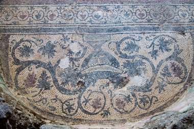 Mosaic in Kaunos Church clipart