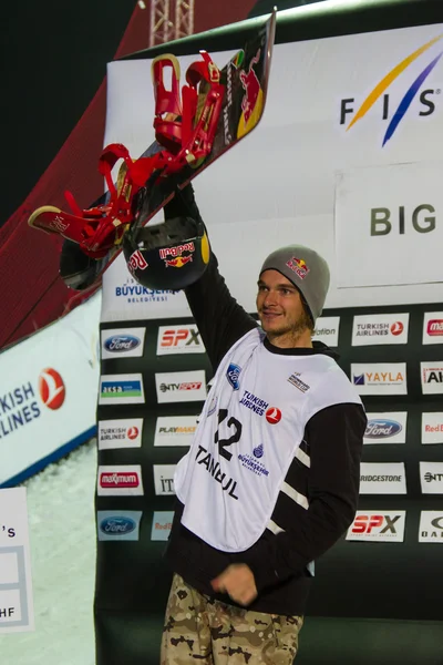 Copa do mundo FIS de Snowboard Big Air — Fotografia de Stock