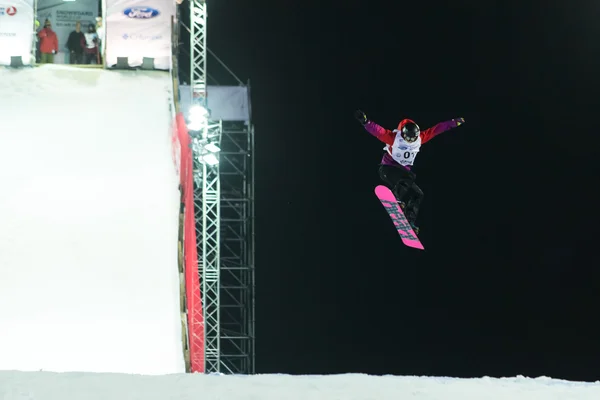 Copa do mundo FIS de Snowboard Big Air — Fotografia de Stock