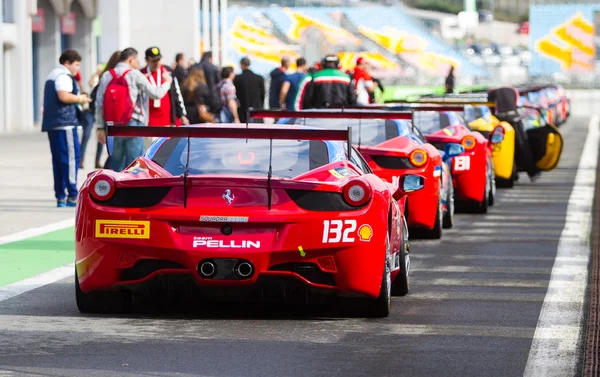 Ferrari dias de corrida — Fotografia de Stock