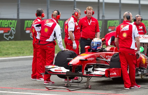 Ferrari dias de corrida — Fotografia de Stock