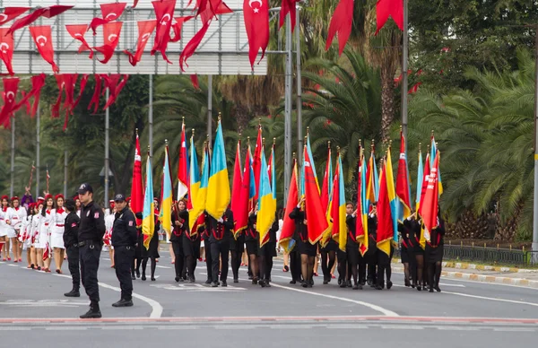 29 oktober viering van de dag van de Republiek van Turkije — Stockfoto