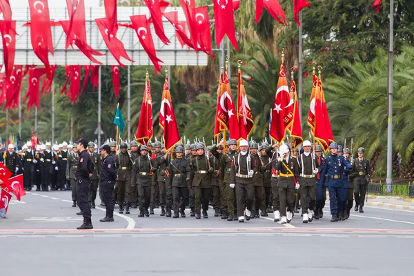 29 oktober viering van de dag van de Republiek van Turkije — Stockfoto