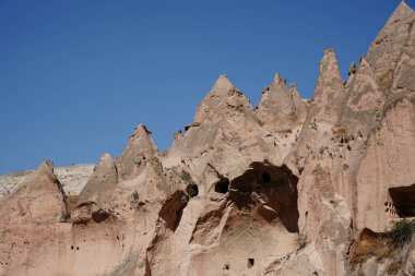 Zelve Valley 'deki Kaya oluşumları, Nevsehir Şehri, Türkiye