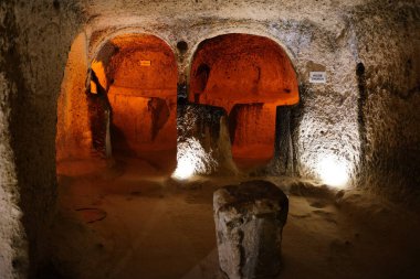 NEVSEHIR, TURKIYE - 09 Ağustos 2025: Kaymakli Yeraltı Kenti