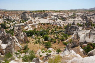 Nevsehir, Türkiye 'de Kapadokya Genel Görünümü