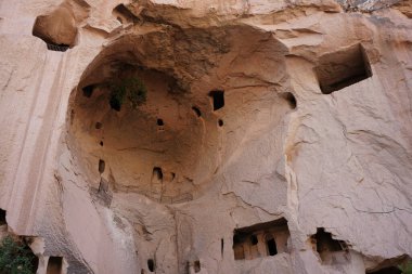 Zelve Valley 'deki Kaya oluşumları, Nevsehir Şehri, Türkiye