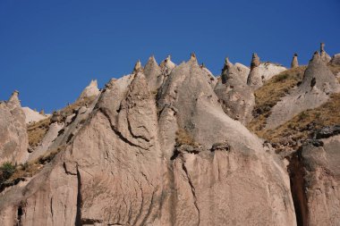 Zelve Valley 'deki Kaya oluşumları, Nevsehir Şehri, Türkiye