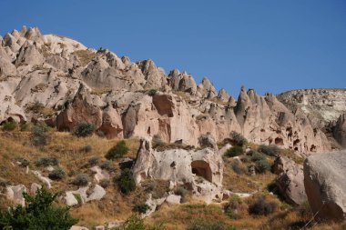 Zelve Valley 'deki Kaya oluşumları, Nevsehir Şehri, Türkiye