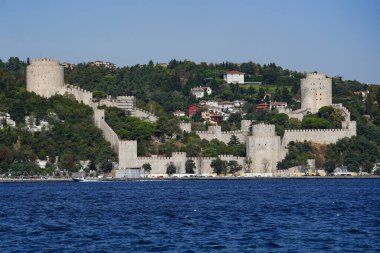 İstanbul Boğazı 'ndaki Rumeli Şatosu, İstanbul, Türkiye