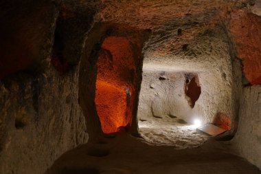 NEVSEHIR, TURKIYE - 09 Ağustos 2025: Kaymakli Yeraltı Kenti