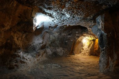 NEVSEHIR, TURKIYE - 09 Ağustos 2025: Derinkuyu Yeraltı Şehri