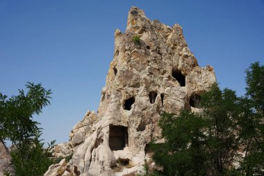 Goreme 'deki Kaya oluşumları, Nevsehir Şehri, Türkiye