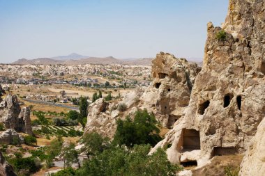 Goreme 'deki Kaya oluşumları, Nevsehir Şehri, Türkiye