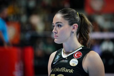 ISTANBUL, TURKIYE - 22 Ekim 2025: Eczacibasi Dynavit 'te Zehra Gunes - Eczacibasi Spor Salonu' nda Vakıf Türkiye Sultanlar Ligi karşılaşması