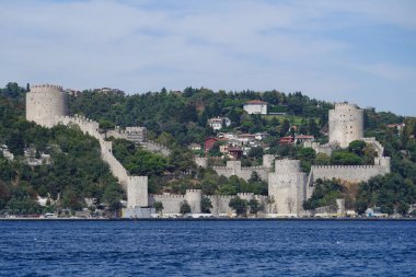 İstanbul Boğazı 'ndaki Rumeli Şatosu, İstanbul, Türkiye