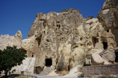 Goreme 'deki Kaya oluşumları, Nevsehir Şehri, Türkiye