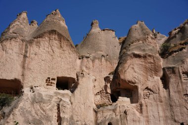 Zelve Valley 'deki Kaya oluşumları, Nevsehir Şehri, Türkiye