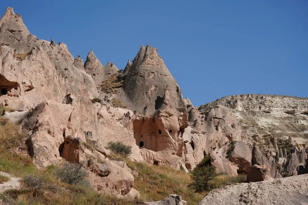 Zelve Valley 'deki Kaya oluşumları, Nevsehir Şehri, Türkiye