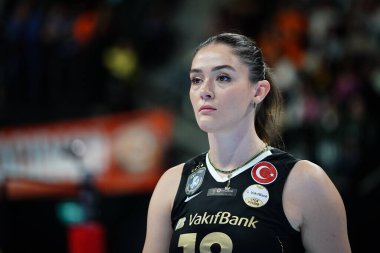 ISTANBUL, TURKIYE - 22 Ekim 2025: Eczacibasi Dynavit 'te Zehra Gunes - Eczacibasi Spor Salonu' nda Vakıf Türkiye Sultanlar Ligi karşılaşması