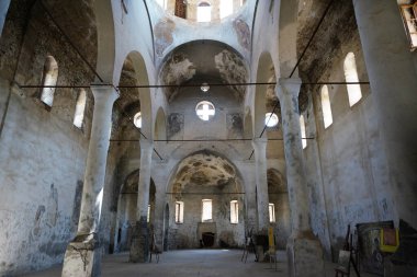 NEVSEHIR, TURKIYE - 08 AĞUSTOS 2025: Gulsehir Kasabasındaki St Dimitros Yunan Kilisesi