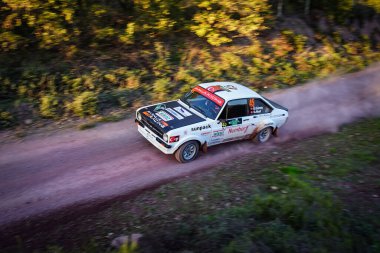 İSTANBUL, TURKIYE - 15 Kasım 2025: İstanbul Rallisi 'nde ralli otomobil yarışı