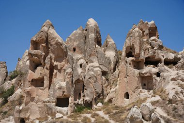 Goreme 'deki Kaya oluşumları, Nevsehir Şehri, Türkiye