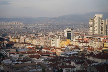 BURSA, TURKIYE - ARALIK 06, 2025: Bursa şehrinin genel görünümü