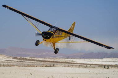 ESKISEHIR, TURKIYE - 21 Eylül 2025: Aviat A-1B Husky (2431) Sivrihisar SHG Airshow 'da sergilendi