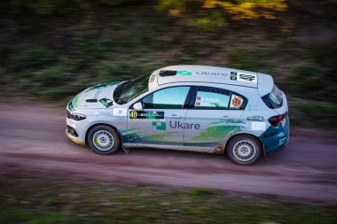 İSTANBUL, TURKIYE - 15 Kasım 2025: İstanbul Rallisi 'nde ralli otomobil yarışı