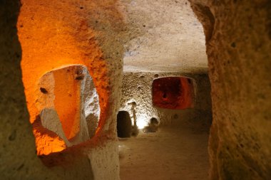 NEVSEHIR, TURKIYE - 09 Ağustos 2025: Kaymakli Yeraltı Kenti