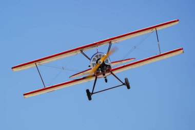 ESKISEHIR, TURKIYE - 20 Eylül 2025: M.S.O Hava ve Uzay Müzesi Mach Teknik Vecihi XIV Replica (TC-S1) Sivrihisar SHG Hava Gösterisi