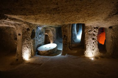 NEVSEHIR, TURKIYE - 09 Ağustos 2025: Kaymakli Yeraltı Kenti