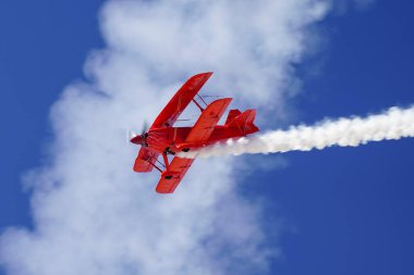 ESKISEHIR, TURKIYE - 20 Eylül 2025: Aviat S-2S Pitts Special (2002) Sivrihisar SHG Hava Gösterisi