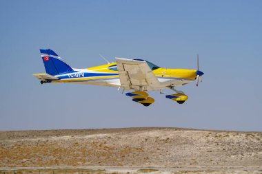 ESKISEHIR, TURKIYE - 21 Eylül 2025: BRM Aero Bristell TDO (120) Sivrihisar SHG Airshow 'da sergilendi