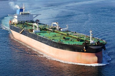 A Tanker Ship Carrying Liquids Between Ports