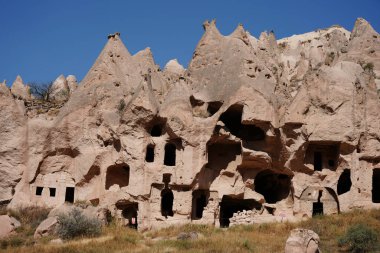 Zelve Valley 'deki Kaya oluşumları, Nevsehir Şehri, Türkiye