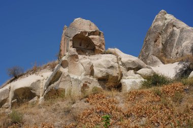 Goreme 'deki Kaya oluşumları, Nevsehir Şehri, Türkiye