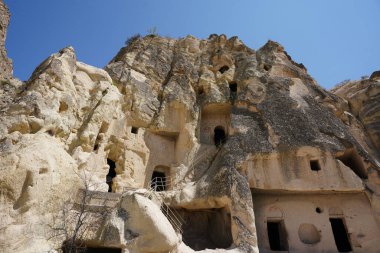 Goreme 'deki Kaya oluşumları, Nevsehir Şehri, Türkiye