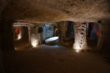 NEVSEHIR, TURKIYE - 09 Ağustos 2025: Kaymakli Yeraltı Kenti