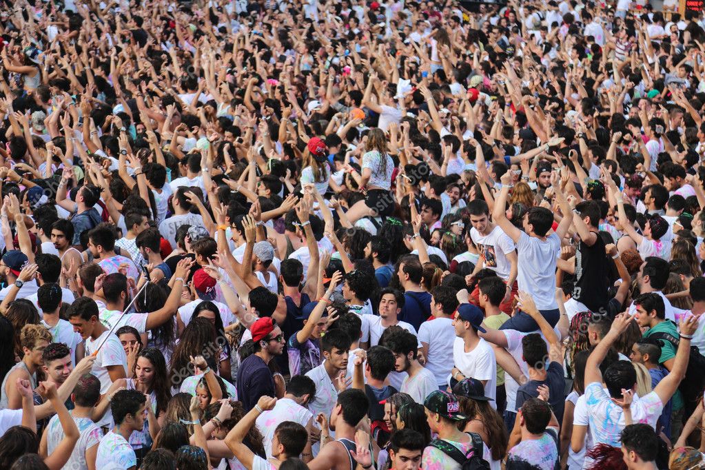 America crowd expression face gay in in life