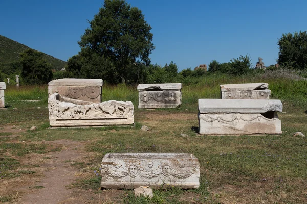 Sarkophag in Ephesos antike Stadt — Stockfoto