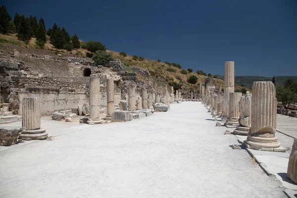 Starověké ulice v Efesu — Stock fotografie