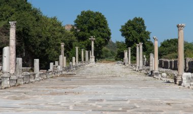 Arcadian Street in Ephesus Ancient City clipart